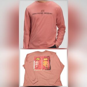 The Gap X Jean Michel Basquiat Coral Skull Graphic Long Sleeve T-Shirt